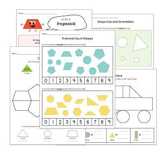 2-D Shapes Worksheets and Activities