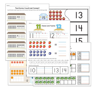 Counting to 20 Worksheets and Activities