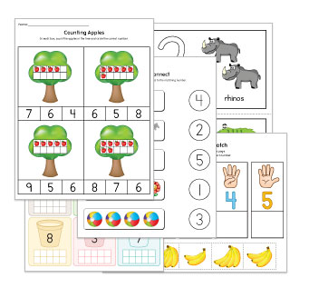 Counting to 10 Worksheets and Activities