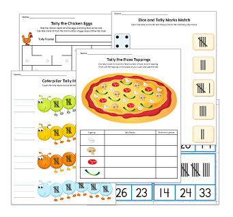 Tally Marks Worksheets