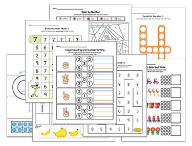 MTS Math Program Preschool Worsheets