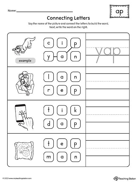 AP Word Family Build Words Worksheet