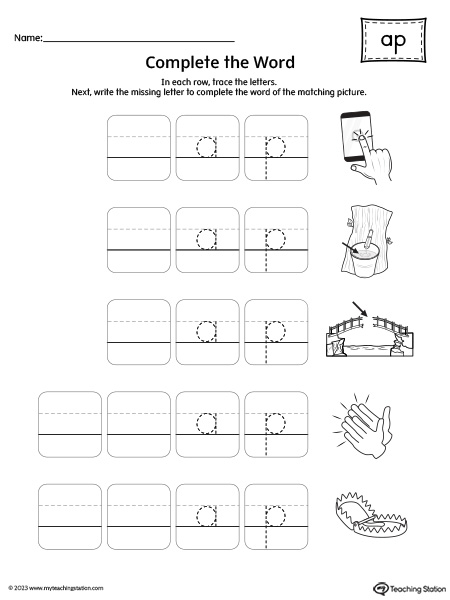 AP Word Family: Complete the Words Worksheet