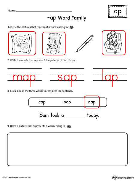 AP-Word-Family-Picture-and-CVC-Word-Match-Worksheet-Answer-Key.jpg