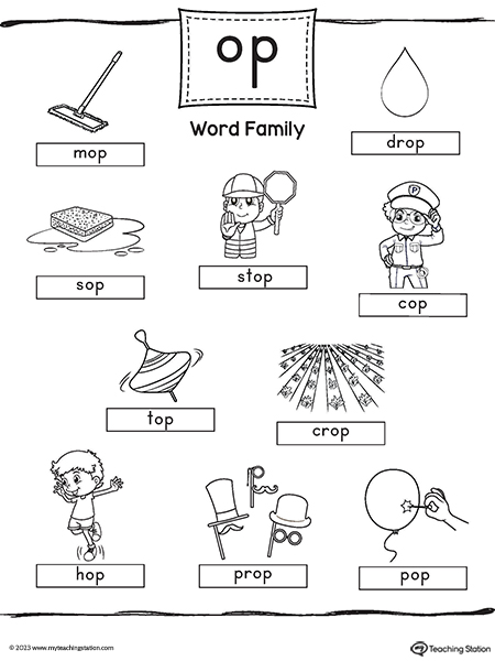 OP Word Family Image Poster