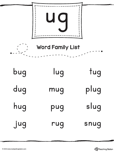 UG Word Family List