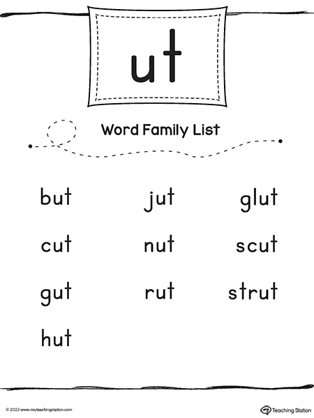 UT Word Family List