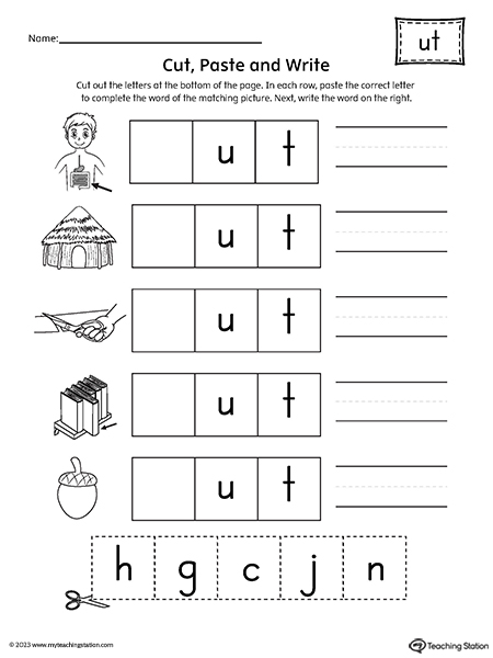 https://www.myteachingstation.com/vault/2599/web/worksheets/kindergarten/word-family/UT-Word-Family-Picture-Match-Cut-and-Paste-Worksheet.jpg