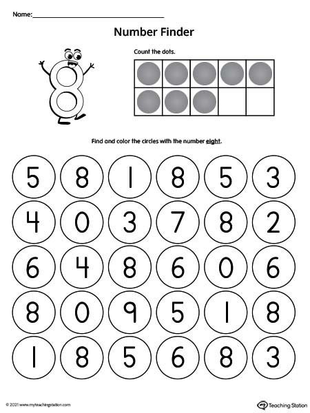 number-recognition-worksheet-find-the-number-8-myteachingstation