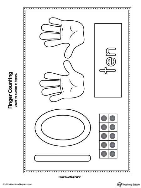 Preschool Finger Counting 1-10 Tracing Numbers Finger 