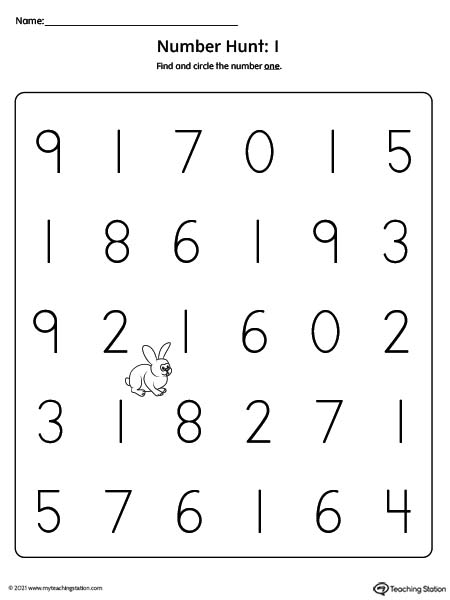 number-recognition-worksheet-find-and-circle-number-1-myteachingstation