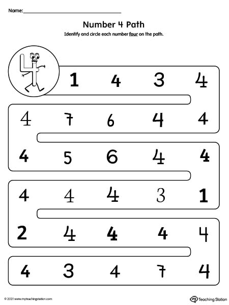 Different Number Styles Worksheet: 4