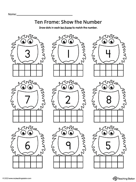 Numbers Worksheet Kindergarten Printable Kindergarten Worksheets
