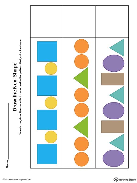 What Comes Next in the Pattern? (Color)