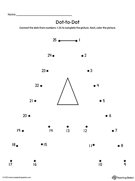 FREE Dot to Dot Letter A Printable Worksheet MyTeachingStation