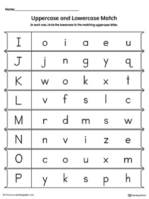 *FREE* Match Uppercase to Lowercase Letter A-B-C-D-E-F-G-H ...