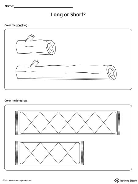 Long or Short Length Worksheet