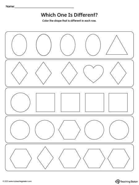 preschool shapes printable worksheets myteachingstation com