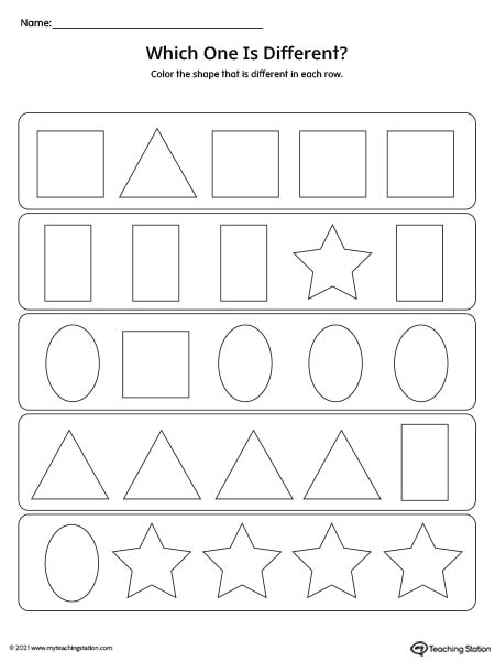 Which Shape Is Different?