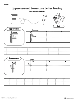 Tracing Uppercase and Lowercase Letter F
