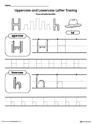 Tracing Uppercase and Lowercase Letter H