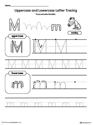 Tracing Uppercase and Lowercase Letter M