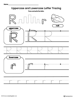 Tracing Uppercase and Lowercase Letter R