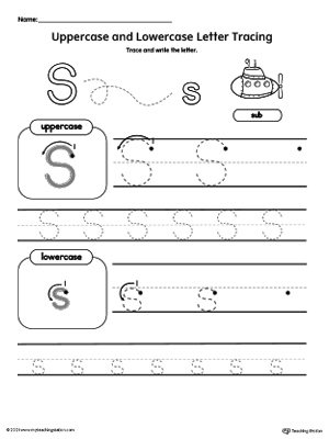 Tracing Uppercase and Lowercase Letter S