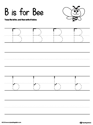 FREE* Tracing And Writing the Letter B | MyTeachingStation.com