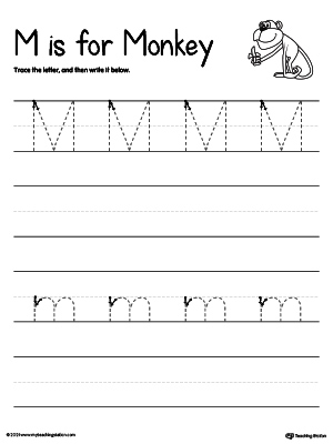 Tracing And Writing the Letter M