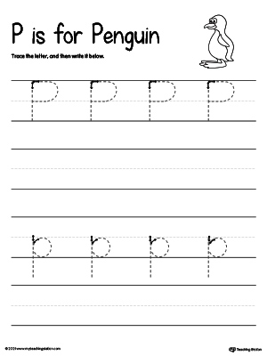 Tracing And Writing the Letter P
